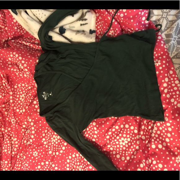 Wrap around green long sleeve shirt - Picture 1 of 1